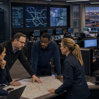 Transit operations and cybersecurity coordination room
